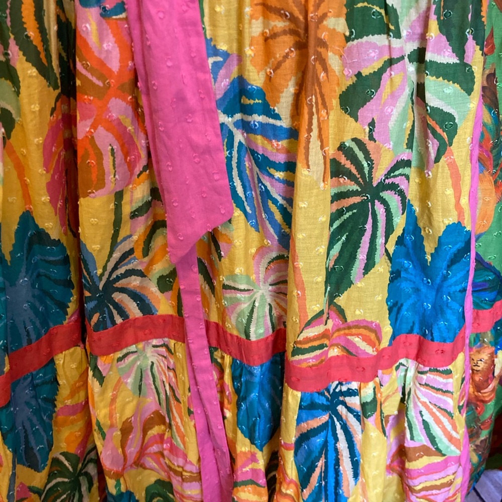 Gorgeous Farm Rio Anthologie Cotton Maxi Dress, size L - Picture 9 of 11